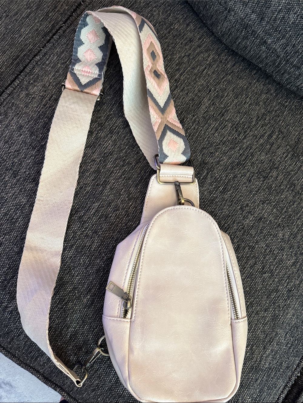 Womens Leather Crossbody Sling Bag